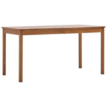 Mesa De Comedor De Madera De Pino Marrón Miel 140x70x73 Cm Vidaxl