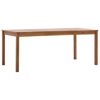 Mesa De Comedor De Madera De Pino Marrón Miel 180x90x73 Cm Vidaxl