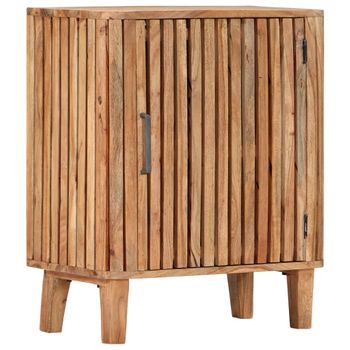 Aparador De Madera Maciza De Acacia 60x35x73 Cm Vidaxl