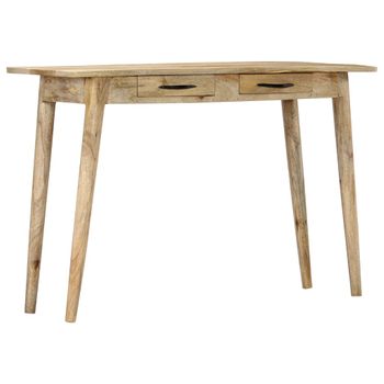 Mesa Consola De Madera Maciza De Mango Rugosa 115x40x75 Cm Vidaxl