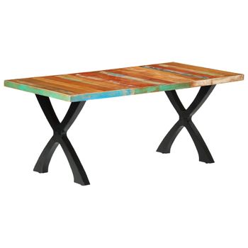 Mesa De Comedor De Madera Maciza Reciclada 180x90x76 Cm Vidaxl