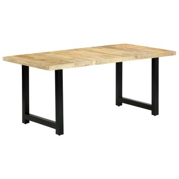 Mesa De Comedor De Madera Maciza De Mango 180x90x76 Cm Vidaxl