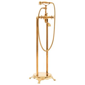 Grifo Para Bañera De Pie Acero Inoxidable Dorado 99,5 Cm Vidaxl