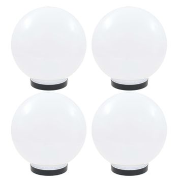 Lámparas De Bola Led 4 Unidades Esféricas Pmma 25 Cm Vidaxl