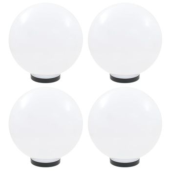 Lámparas De Bola Led 4 Unidades Esféricas Pmma 30 Cm Vidaxl