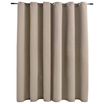 Cortinas Opacas Con Ganchos 2 Piezas Color Óxido 140x175 Cm Vidaxl con  Ofertas en Carrefour