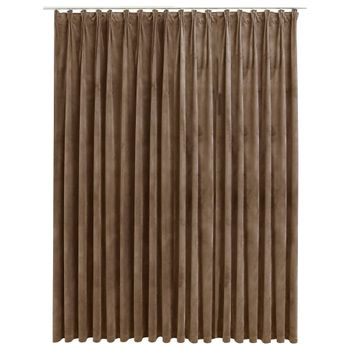 Cortinas Opacas Con Ganchos 2 Pzas Terciopelo Crema 140x175 Cm Vidaxl con  Ofertas en Carrefour