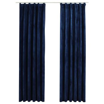 Cortinas Opacas Con Ganchos 2 Piezas Gris 140x175 Cm Vidaxl con Ofertas en  Carrefour