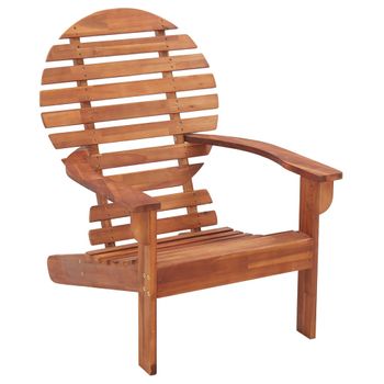 Silla Adirondack De Madera Maciza De Acacia Vidaxl