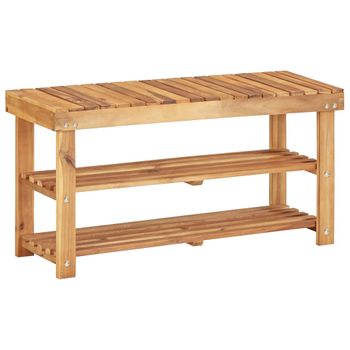 Baúl De Almacenamiento De Madera Maciza De Acacia 90x45x40 Cm Vidaxl con  Ofertas en Carrefour