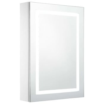 Mueble De Baño Con Espejo Led 50x13x70 Cm Vidaxl