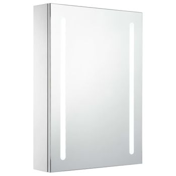 Mueble De Baño Con Espejo Led 50x13x70 Cm Vidaxl