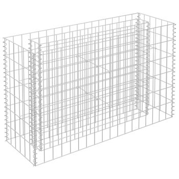 Arriate De Gaviones De Acero Galvanizado 90x30x60 Cm Vidaxl