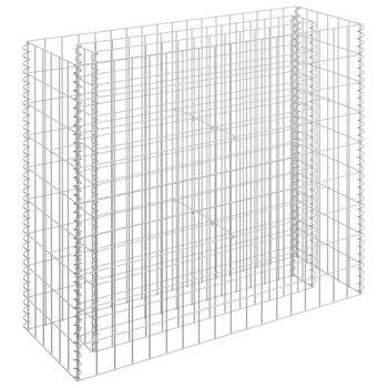 Arriate De Gaviones De Acero Galvanizado 90x30x90 Cm Vidaxl