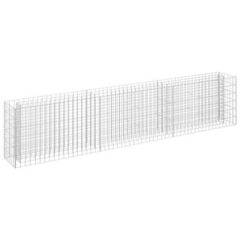 Arriate De Gaviones De Acero Galvanizado 270x30x60 Cm Vidaxl