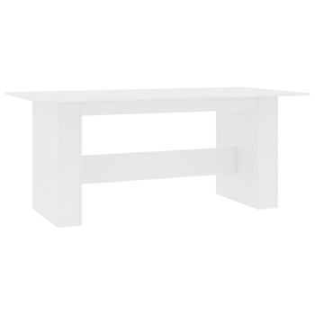 Mesa De Comedor De Aglomerado Blanco 180x90x76 Cm Vidaxl