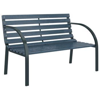 Banco De Jardín De 2 Plazas De Metal 127x60x85 Cm - Outsunny. Negro con  Ofertas en Carrefour