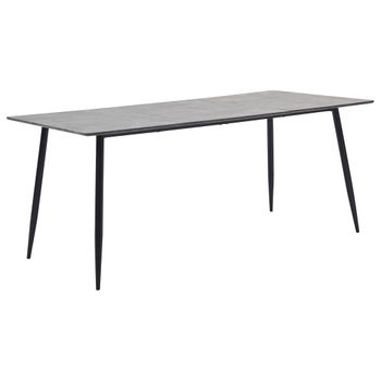 Mesa De Comedor De Mdf Gris 200x100x75 Cm Vidaxl