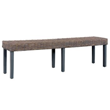 vidaXL Banco almacenaje madera ingeniería gris hormigón 102x42x45 cm