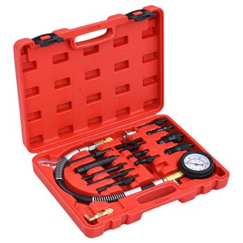 Kit De Comprobación De Compresión De Motor Diésel 14 Piezas Vidaxl