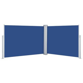 Toldo lateral retráctil 160x500 cm azul