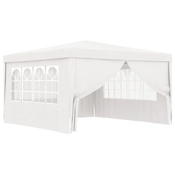 Carpa Profesional Para Fiestas Con Paredes Blanco 90 G/m² 4x4 M Vidaxl