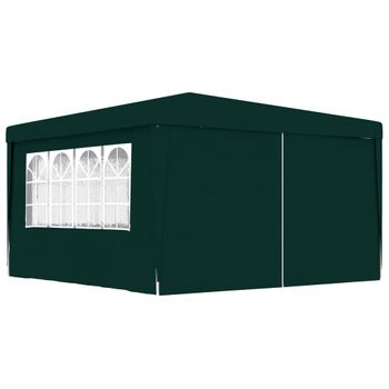 Carpa Profesional Para Fiestas Con Paredes Verde 90 G/m² 4x4 M Vidaxl