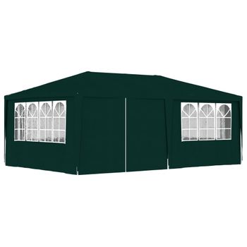 Carpa Profesional Para Fiestas Con Paredes Verde 90 G/m² 4x6 M Vidaxl