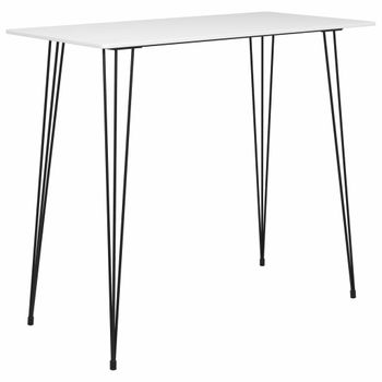 Mesa Alta De Cocina Blanco 120x60x105 Cm Vidaxl