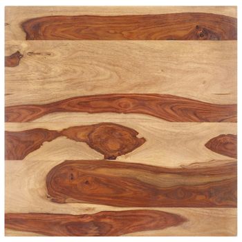 Superficie De Mesa Madera Maciza De Sheesham 15-16 Mm 80x80 Cm Vidaxl