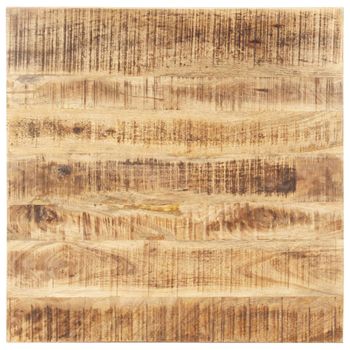 Superficie De Mesa Madera Maciza De Mango 25-27 Mm 70x70 Cm Vidaxl