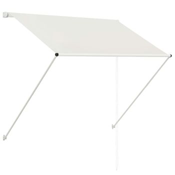 Toldo Retráctil Crema 100x150 Cm Vidaxl