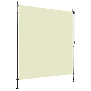 Estor Enrollable De Exterior Color Crema 200x270 Cm Vidaxl