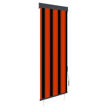 Estor Enrollable De Exterior Naranja Y Marrón 60x250 Cm Vidaxl