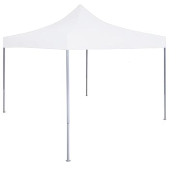 Carpa De Fiesta Plegable Profesional Acero Blanco 3x3 M Vidaxl