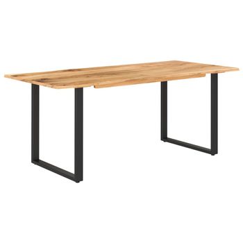 Mesa De Comedor De Madera Maciza De Acacia 180x90x76 Cm Vidaxl