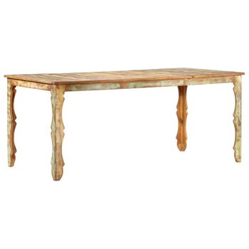 Mesa De Comedor De Madera Maciza Reciclada 180x90x76 Cm Vidaxl