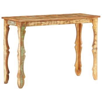 Mesa Consola De Madera Maciza Reciclada 110x40x76 Cm Vidaxl