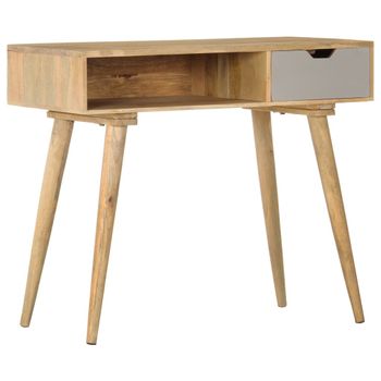 Mesa Consola De Madera Maciza De Mango 89x44x76 Cm Vidaxl