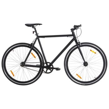 Bicicleta De Piñón Fijo Negro 700c 55 Cm Vidaxl