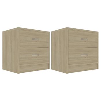 Estantes De Pared Con Cajón 2 Uds Mdf Roble 40x23,5x10 Cm Vidaxl con  Ofertas en Carrefour