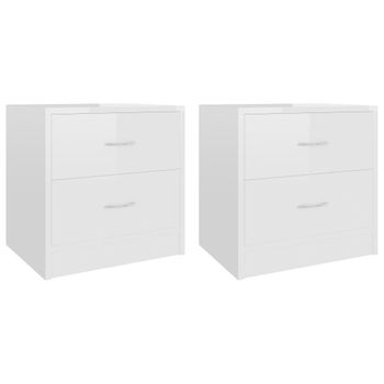 Mesita De Noche Blanca 43x36x60 Cm Vidaxl con Ofertas en Carrefour