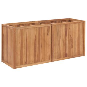 Arriate De Madera Maciza De Teca 150x50x70 Cm Vidaxl