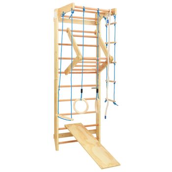 Espalderas Escalera de Gimnasia para Niños de Madera para Elongación  Muscular y Alivio Dolor para Casa Gimnasio Jardín 80 x 58,5 x 220 cm