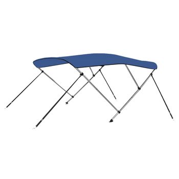 Toldo Bimini De 3 Arcos Azul 183x160x137 Cm Vidaxl