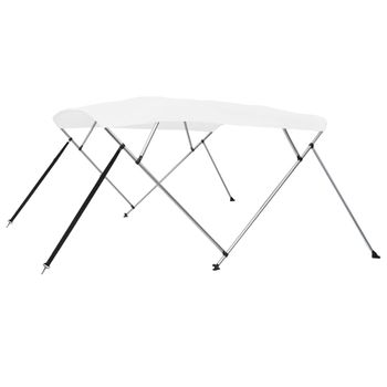 Toldo Bimini De 4 Arcos Blanco 243x196x137 Cm Vidaxl