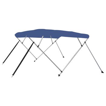 Toldo Bimini De 4 Arcos Azul 243x210x137 Cm Vidaxl