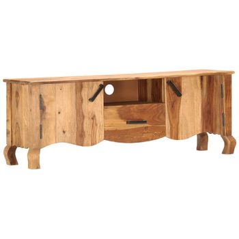 Mueble Para Tv De Madera Maciza De Sheesham 115x30x42 Cm Vidaxl