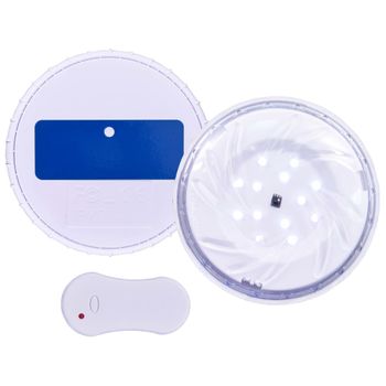 Lámpara Led Sumergible Flotante Piscina Mando Distancia Blanco Vidaxl