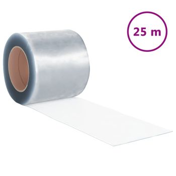 Rollo De Cortina De Tiras Pvc 2mm X 200mm 25 M Vidaxl